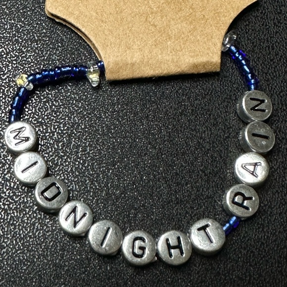 Homemade Stretchy Taylor Swift Eras Friendship Bracelet Midnight Rain. - Picture 3 of 3